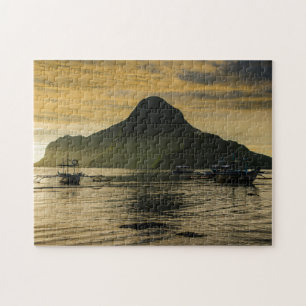 Ausleger bei Sonnenuntergang Puzzle