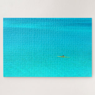 Ausleger-Kanu in Türkis Bora Bora Lagune Puzzle