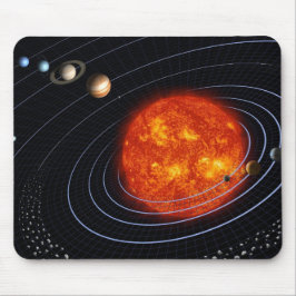 Auslegung des Sonnensystems Mousepad