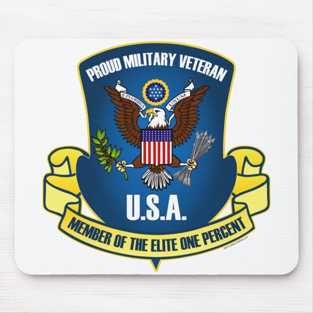 Auslese ein Prozent (blau) Mousepad (Vorne)