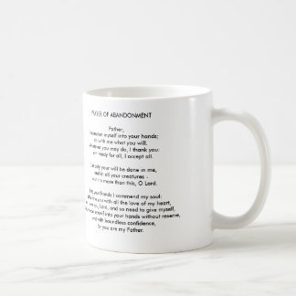 Auslieferung zum Gott-Gebet der Aufgeben-Tasse Kaffeetasse