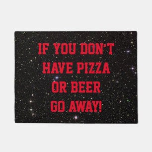 Ausnahme für Pizza oder Bier Door Mat Fußmatte
