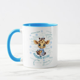 AUsome Winter Giraffe – Cute Autism Awareness  Tasse