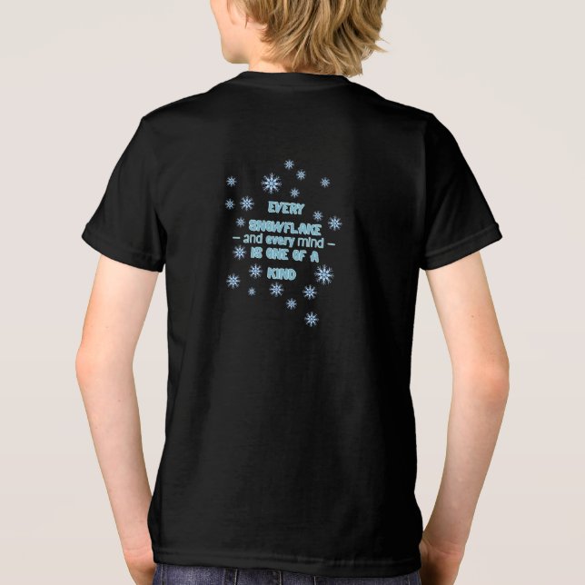 Ausome Winter – One of a Kind Snowflake Giraffe  Tri-Blend Shirt (Rückseite)