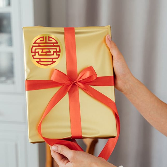 Auspicious Accessoires Chinesische New Year Sticke Runder Aufkleber (Von Creator hochgeladen)