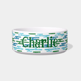 Auspicious Cloud Bands in Green and Aqua Napf