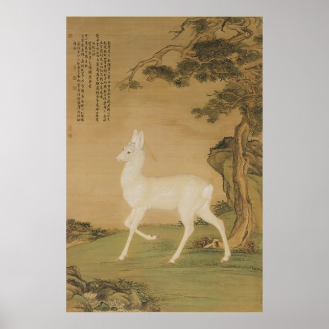 Auspicious Roe Deer Poster (Vorne)