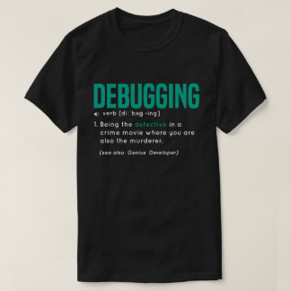 Ausprüfenlustige Definition mit grüner Farbe T-Shirt