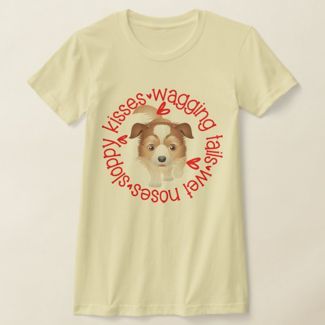 Ausralian Shepherd, Sloppy Kisses B&C T-Shirt (Ablage )