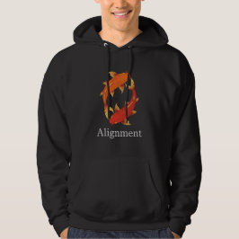 Ausrichtung – Koi-Fisch Symbol für Balance, Klarhe Hoodie