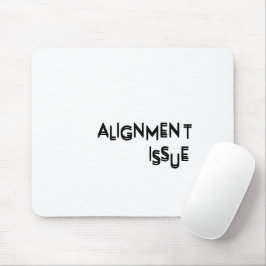 Ausrichtungsproblem Ästhetische Typografie Präzisi Mousepad