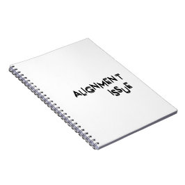 Ausrichtungsproblem Minimalistisches Projektlogbuc Notizblock