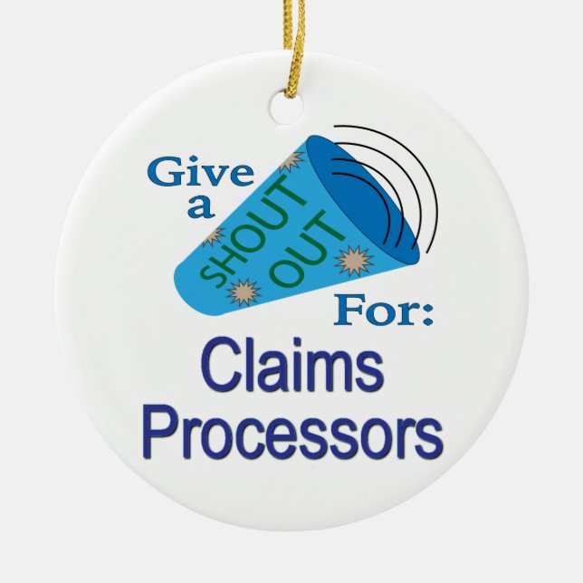 Ausrufe für Schadenregulierungsbeauftragte Keramik Ornament (Vorne)