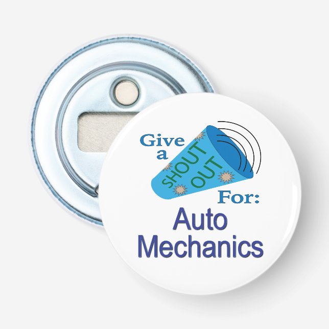 Ausrufen für Auto Mechanik Flaschenöffner (Vorderseite)