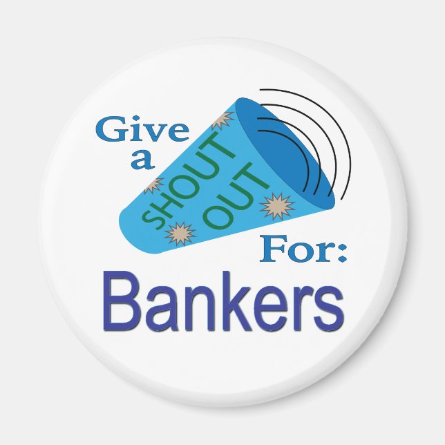Ausrufen für Banker Magnet (Vorne)