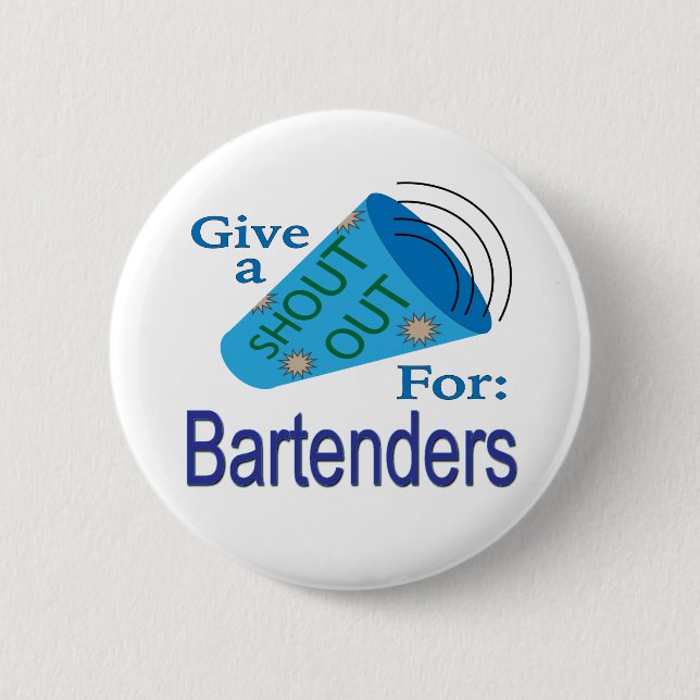 Ausrufen für Barkeeper Button (Vorderseite)