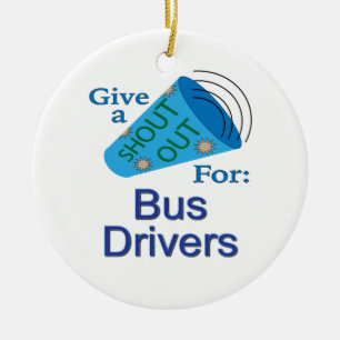 Ausrufen für Busfahrer Keramik Ornament