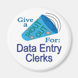 Ausrufen für Dateneingabekräfte Magnet