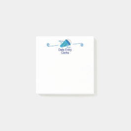 Ausrufen für Dateneingabekräfte Post-it Klebezettel