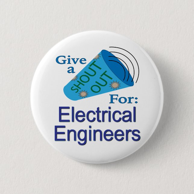 Ausrufen für Elektroingenieure Button (Vorderseite)