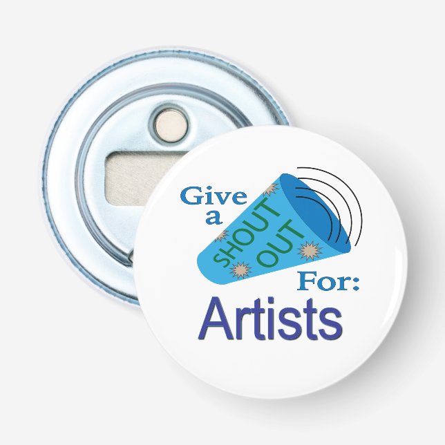 Ausrufen für Künstler Flaschenöffner (Vorderseite)