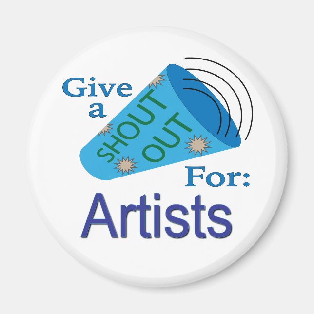 Ausrufen für Künstler Magnet (Vorne)