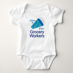 Ausrufen für Lebensmittelarbeiter Baby Strampler