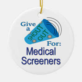 Ausrufen für medizinische Betreuer Keramik Ornament