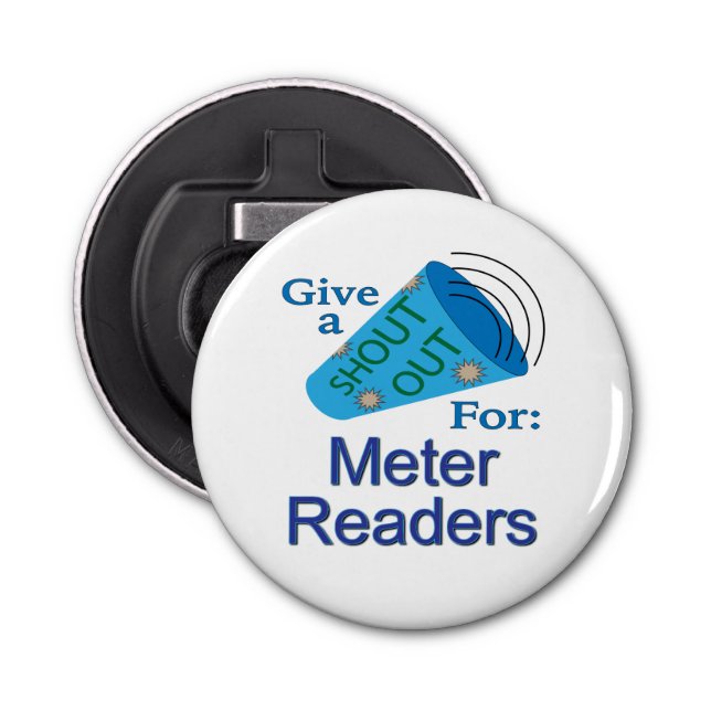 Ausrufen für Meter-Leser Flaschenöffner (Vorderseite)