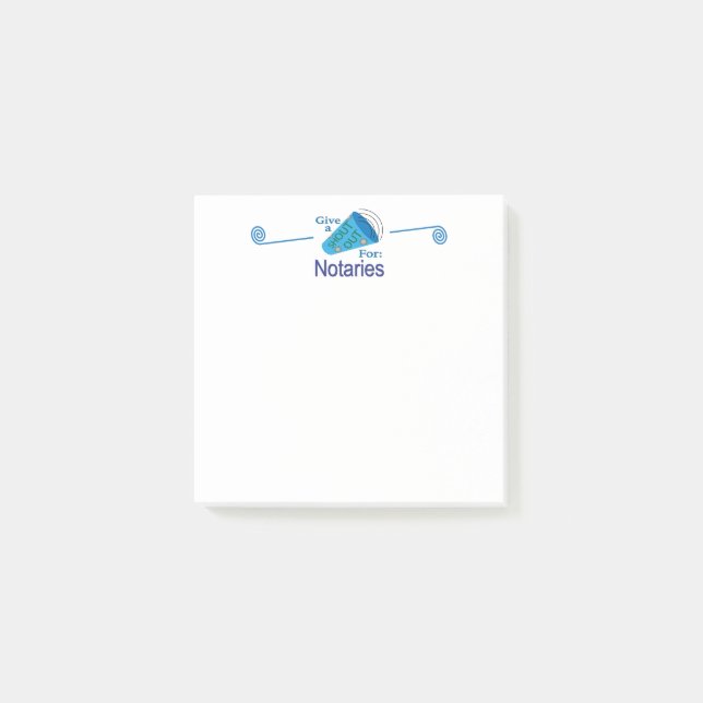 Ausrufen für Notare Post-it Klebezettel (Vorderseite)