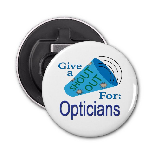 Ausrufen für Optimiker Flaschenöffner (Vorderseite)