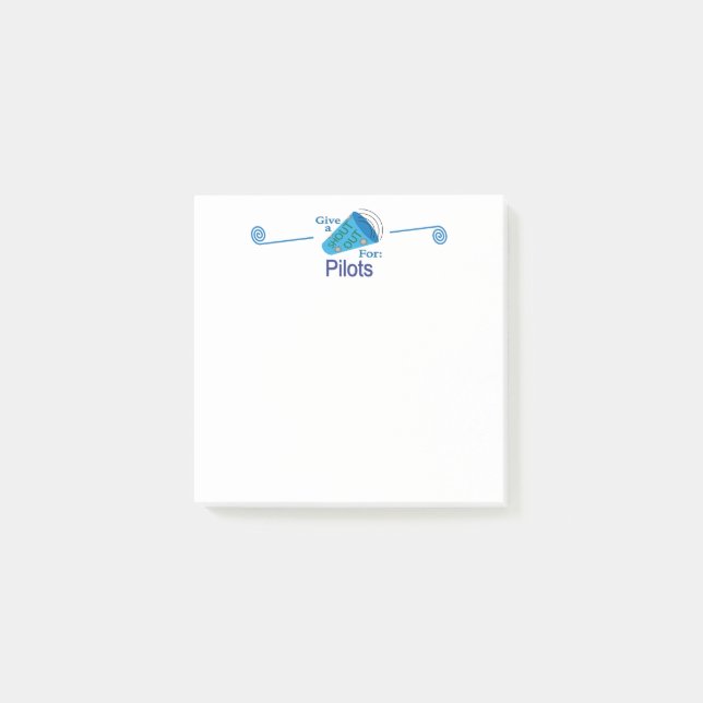 Ausrufen für Piloten Post-it Klebezettel (Vorderseite)