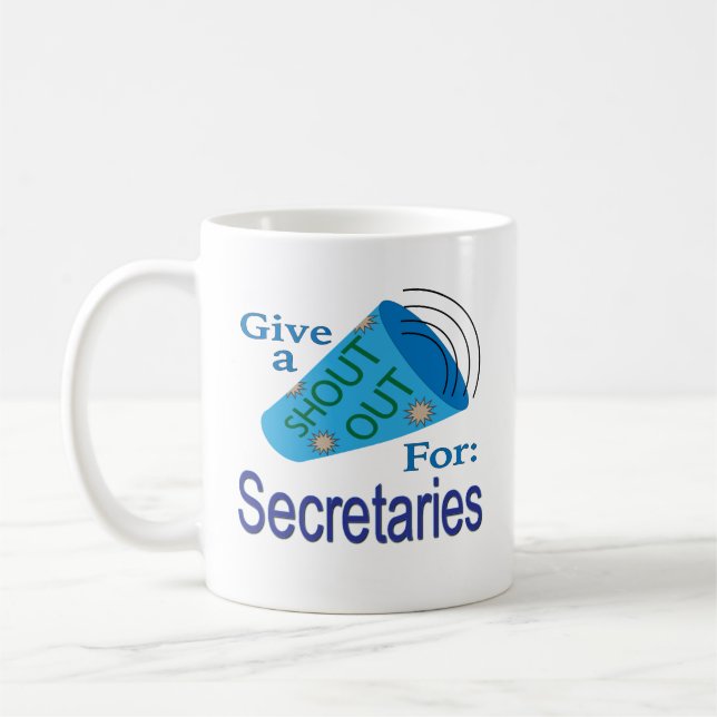 Ausrufen für Sekretäre Kaffeetasse (Links)