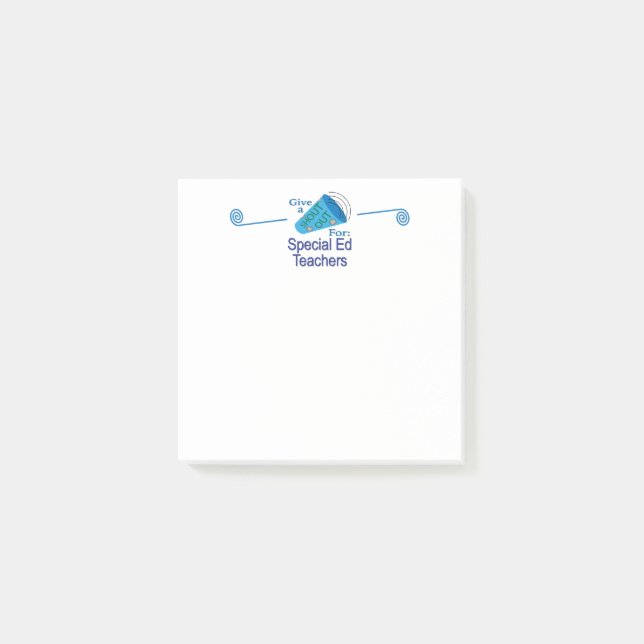 Ausrufen für spezielle Lehrer Post-it Klebezettel (Vorderseite)