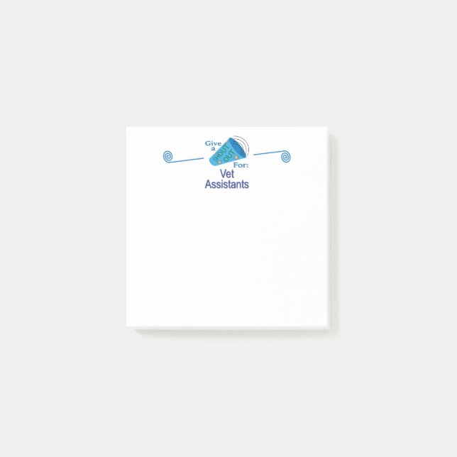 Ausrufen für Vet-Assistenten Post-it Klebezettel (Vorderseite)