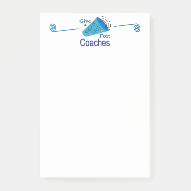 Ausrufen von Trainern Post-it Klebezettel (Vorderseite)
