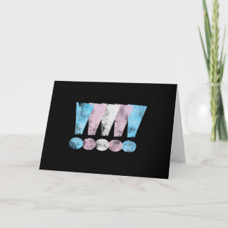 Ausrufepunkte für Transgender-Pride Karte