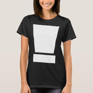 Ausrufezeichen Einfache schwarze und weiße Punctua T-Shirt