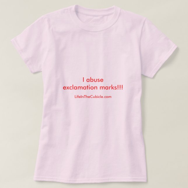 Ausrufezeichen!!! T-Shirt (Design vorne)