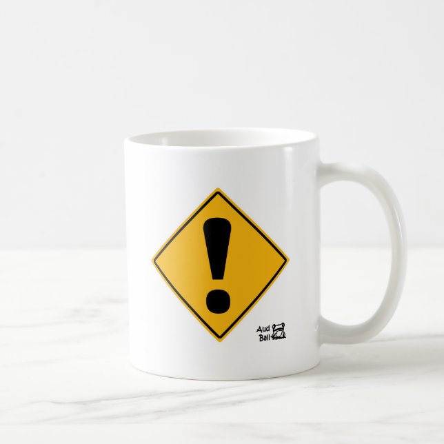 AusrufezeichenVerkehrsschild! Tasse (Rechts)