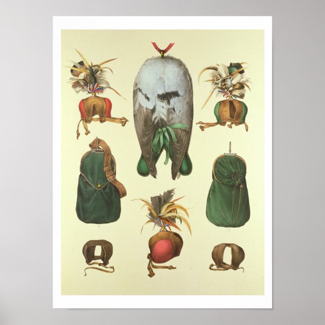 Ausrüstung für Falconry, von "Traite de Fauconneri Poster (Vorne)