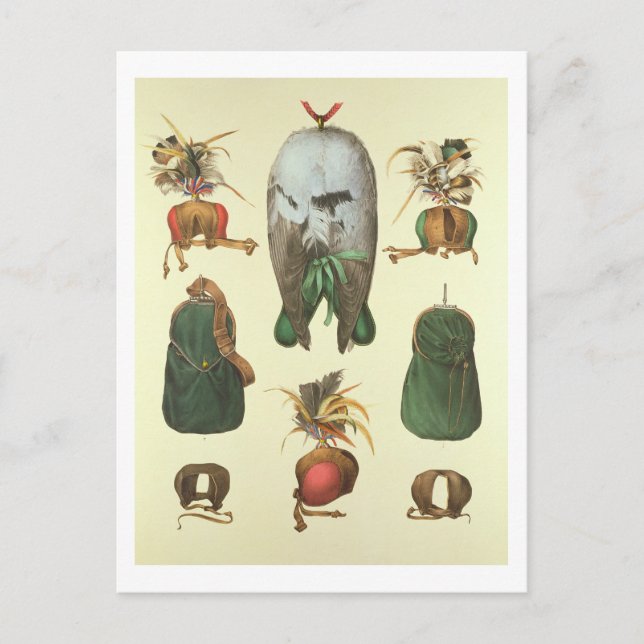 Ausrüstung für Falconry, von "Traite de Fauconneri Postkarte (Vorderseite)