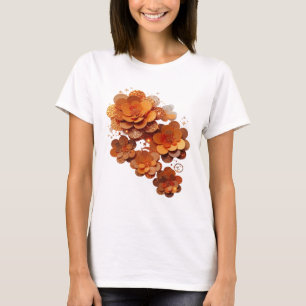 Aussage Orange ORANGE BLÜTENFANTASIE T-Shirt