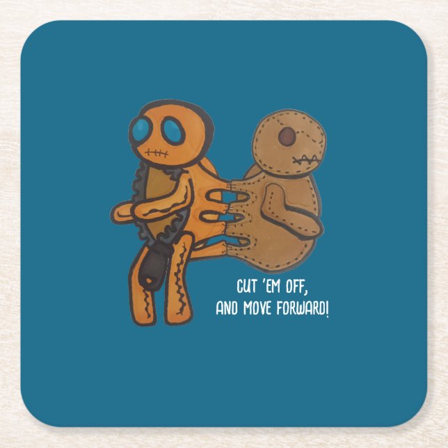 ausschalten rechteckiger pappuntersetzer (Vorderseite)