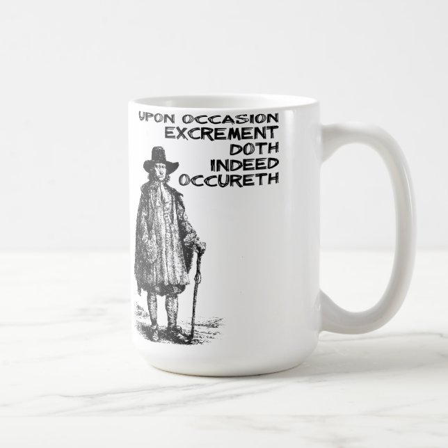 Ausscheidung Doth tatsächlich Occureth lustige Kaffeetasse (Rechts)