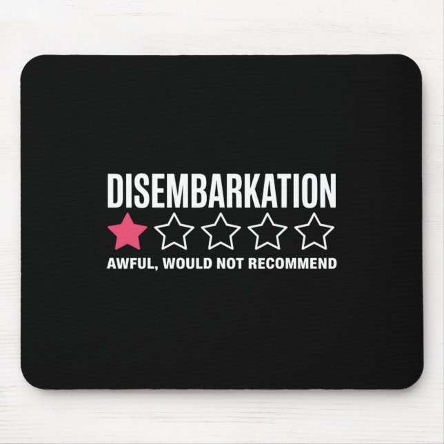 Ausschiffung Schrecklich Würde Nicht Empfehlen Lus Mousepad (Vorne)