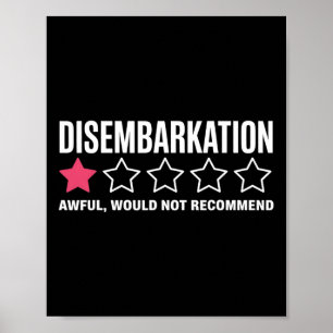 Ausschiffung Schrecklich Würde Nicht Empfehlen Lus Poster