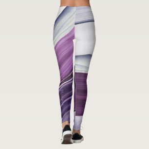 Ausschlag Lila überdruckter Leggings