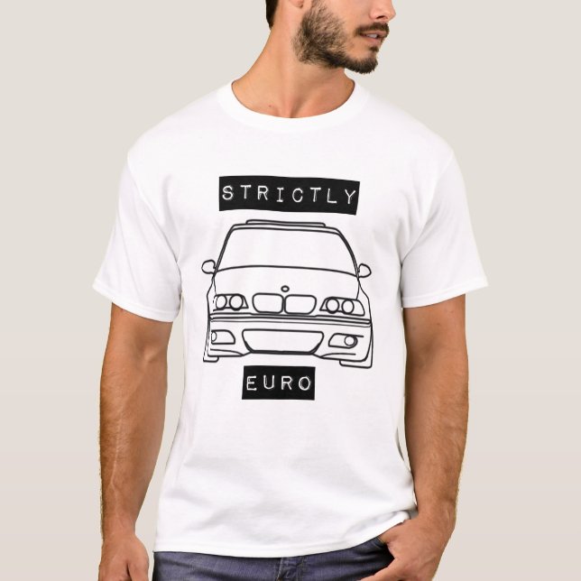Ausschließlich Euro-vorderes Klipp BMWs e46 m3 T-Shirt (Vorderseite)