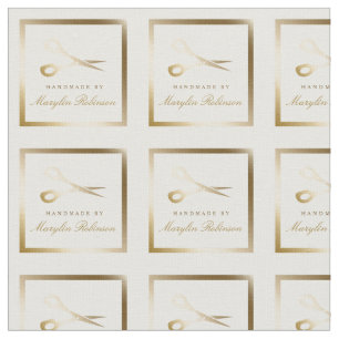 Ausschneiden und Nähen   Weißscheren und Goldscher Stoff